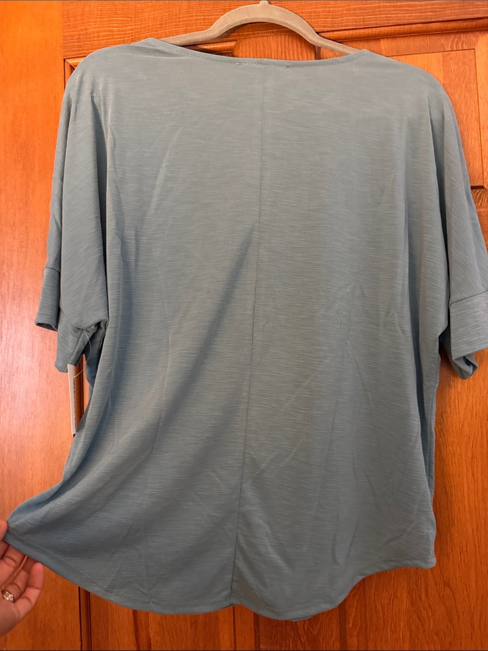 Green Envelope Light Blue Short Sleeve Tee - Picture 5 of 5